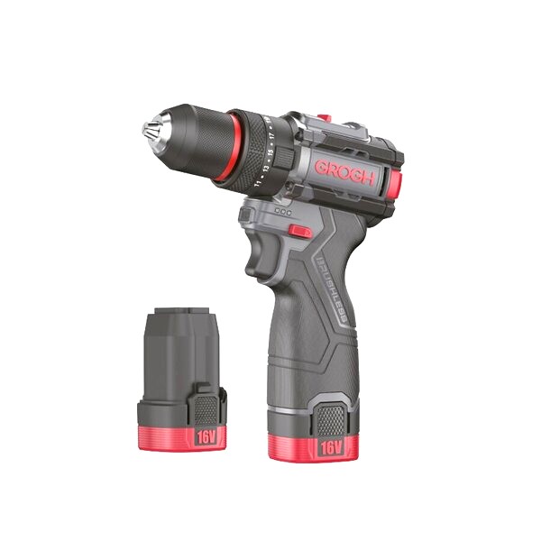 GROGH AKÜLÜ DARBELİ MATKAP 16V-2AH